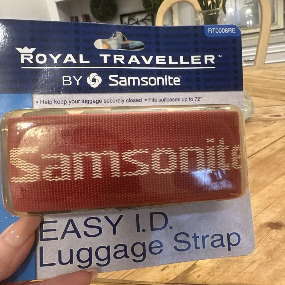 NEW‎ Samsonite Royal Traveller Luggage Strap RED RT0008RE Easy ID Airport Travel